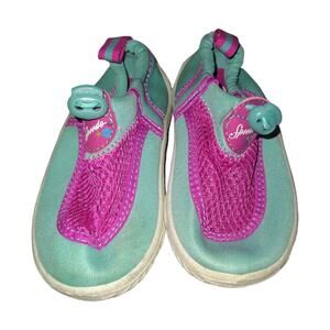 Speedo Water Shoes Toddler Girls size 7/8 Blue and Purple